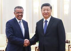 西林叉車：國家主席會見世界衛生組織總干事